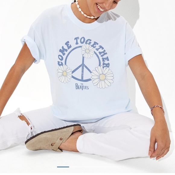 American Eagle Outfitters Tops - American Eagle Outfitters Light Blue TShirt